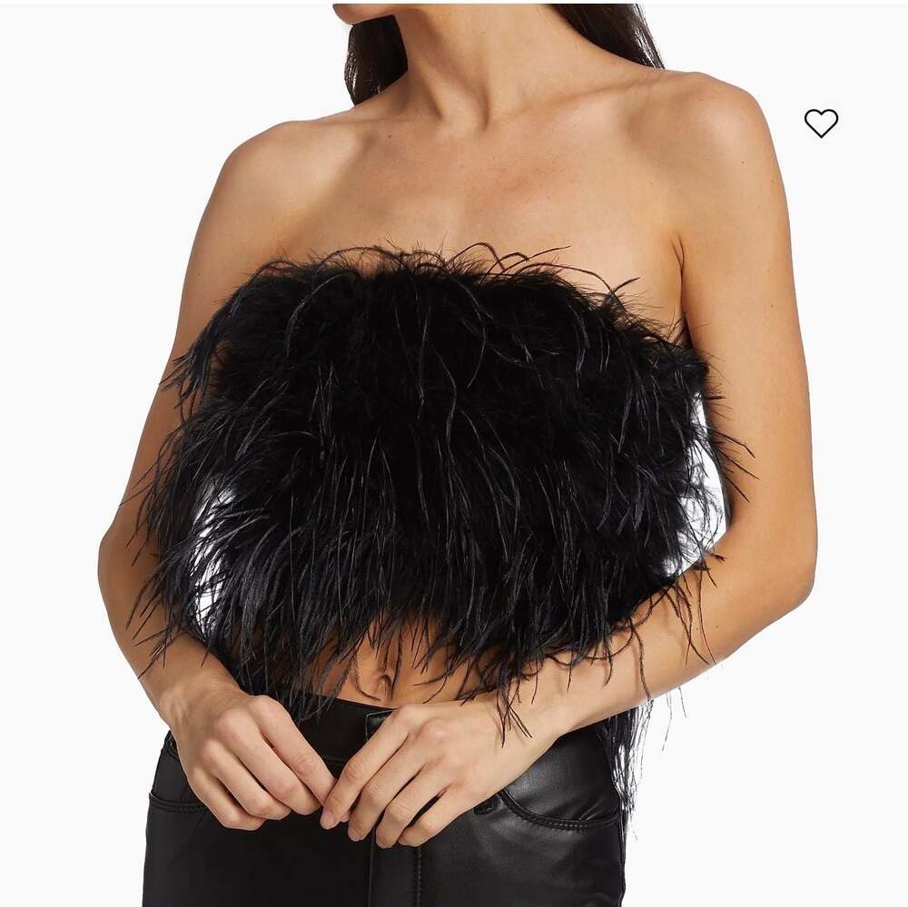 Lamarque Zaina Feather Bustier Top